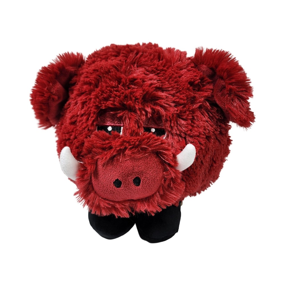 Arkansas Razorbacks Plush Boar Mascot Shaggy Red Jenkins Enterprises 7 inch